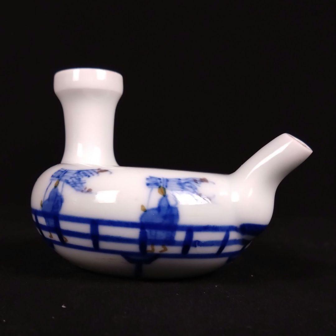 骨董 高橋道八 燗徳利 京焼 白磁 色絵 鍋島 有田 伊万里 仁阿弥道八