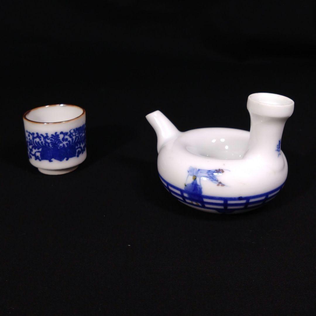 骨董 高橋道八 燗徳利 京焼 白磁 色絵 鍋島 有田 伊万里 仁阿弥道八