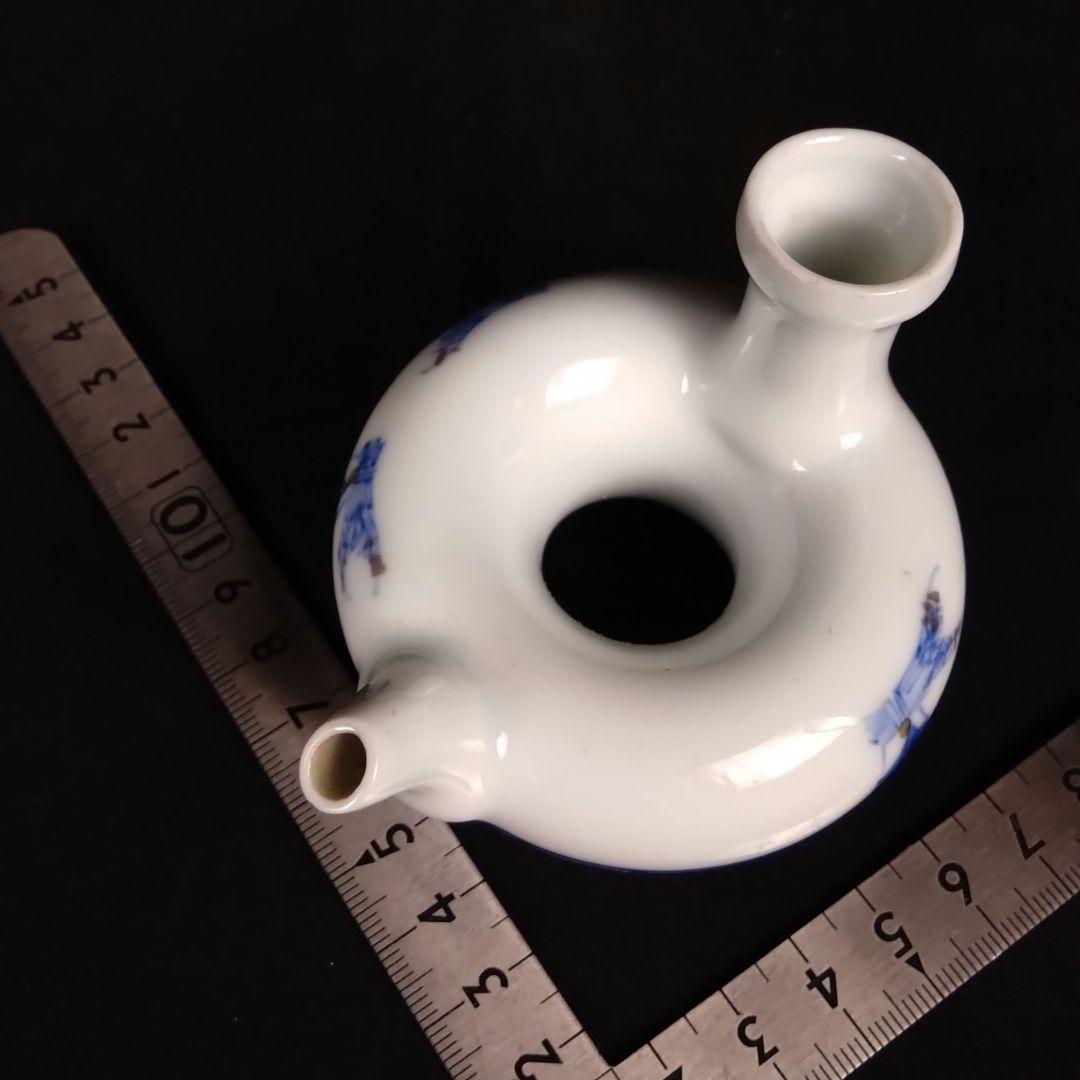 骨董 高橋道八 燗徳利 京焼 白磁 色絵 鍋島 有田 伊万里 仁阿弥道八
