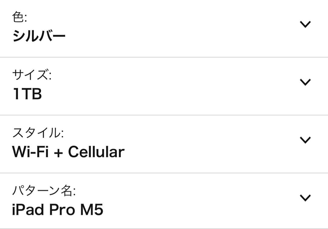 新品未開封Apple 13インチiPad Pro、1TB、Wi-Fi 7、M5