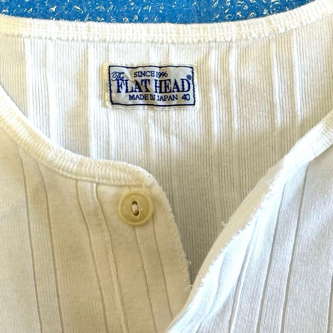 THE FLAT HEAD ヘンリーネックTシャツ サイズ40 未使用品