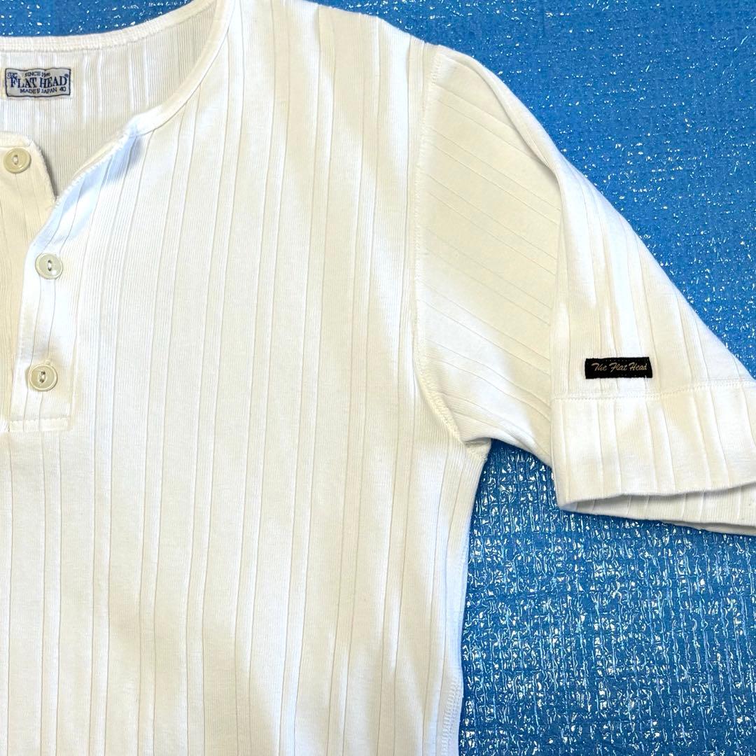 THE FLAT HEAD ヘンリーネックTシャツ サイズ40 未使用品