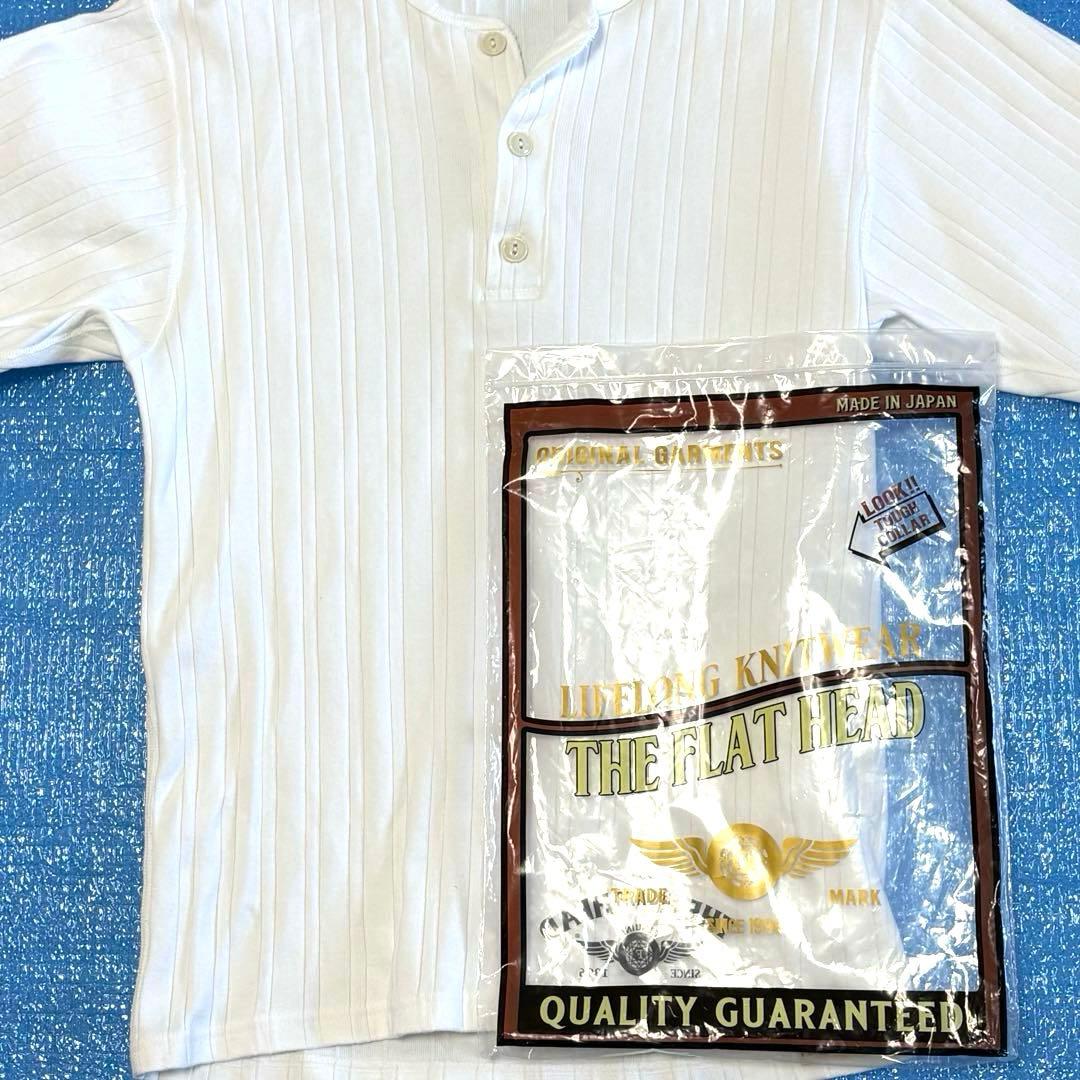THE FLAT HEAD ヘンリーネックTシャツ サイズ40 未使用品
