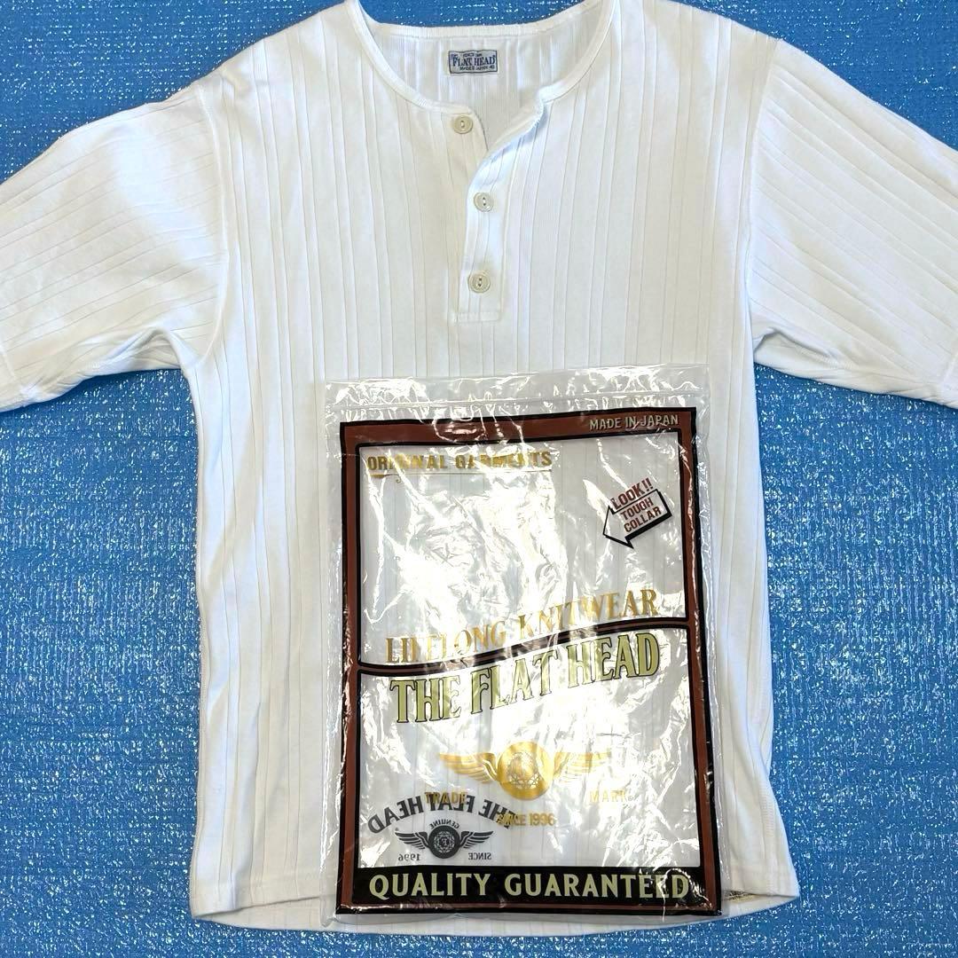 THE FLAT HEAD ヘンリーネックTシャツ サイズ40 未使用品