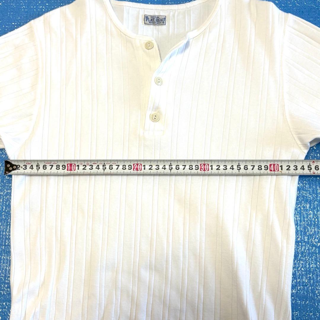 THE FLAT HEAD ヘンリーネックTシャツ サイズ40 未使用品