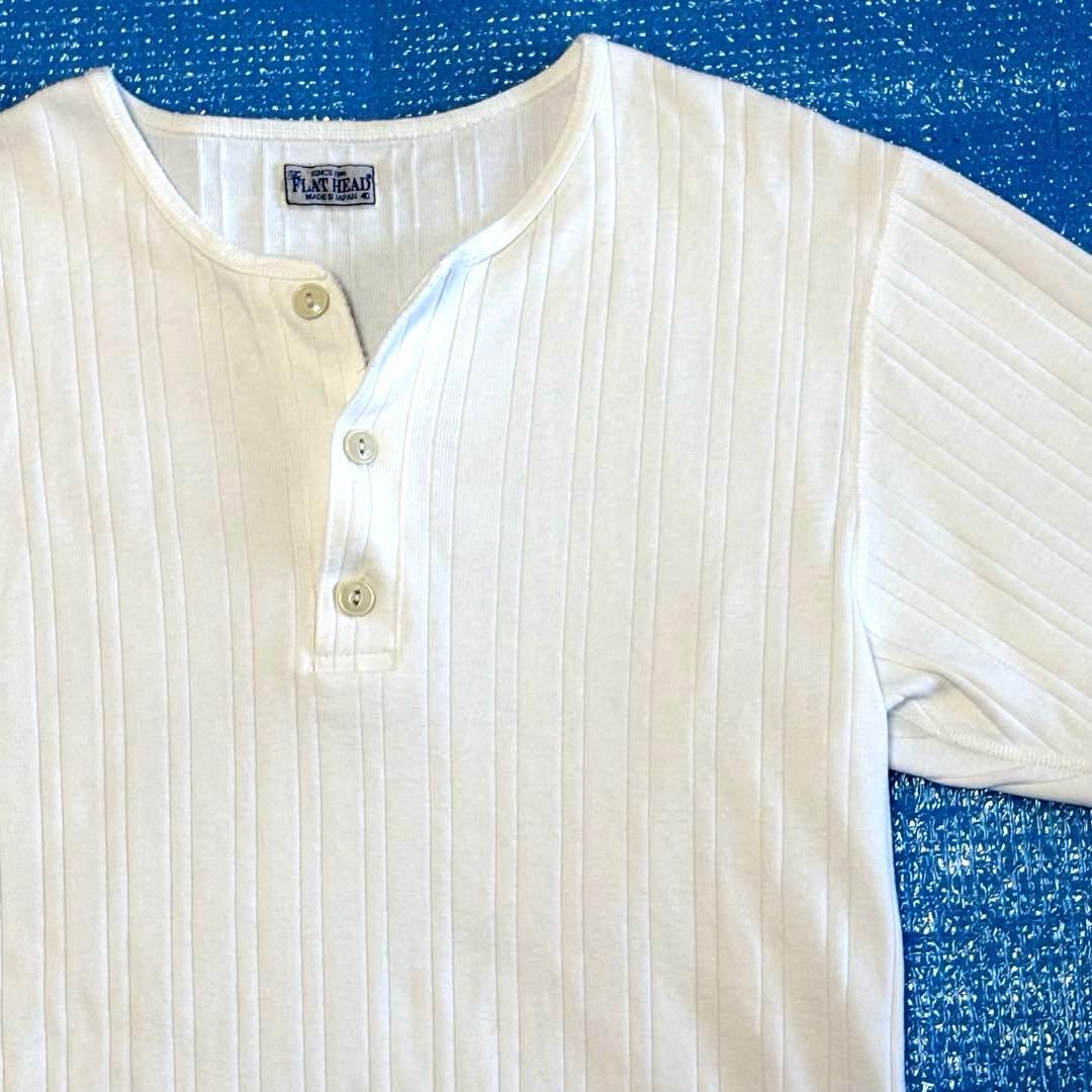 THE FLAT HEAD ヘンリーネックTシャツ サイズ40 未使用品