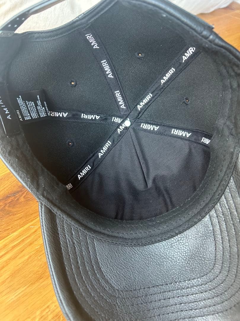 AMIRI ブラックキャップ レザー