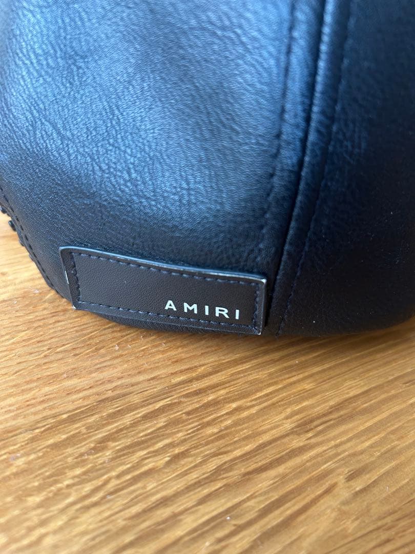 AMIRI ブラックキャップ レザー