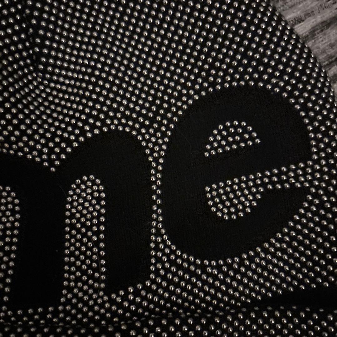 Supreme ニット帽 ブラック/ホワイト