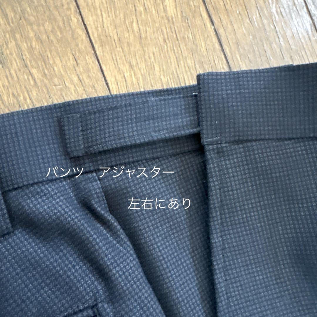新品タグ付 レナウン ウール100% スーツ Y6 濃茶系ー アジャスター付