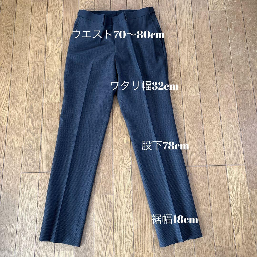新品タグ付 レナウン ウール100% スーツ Y6 濃茶系ー アジャスター付