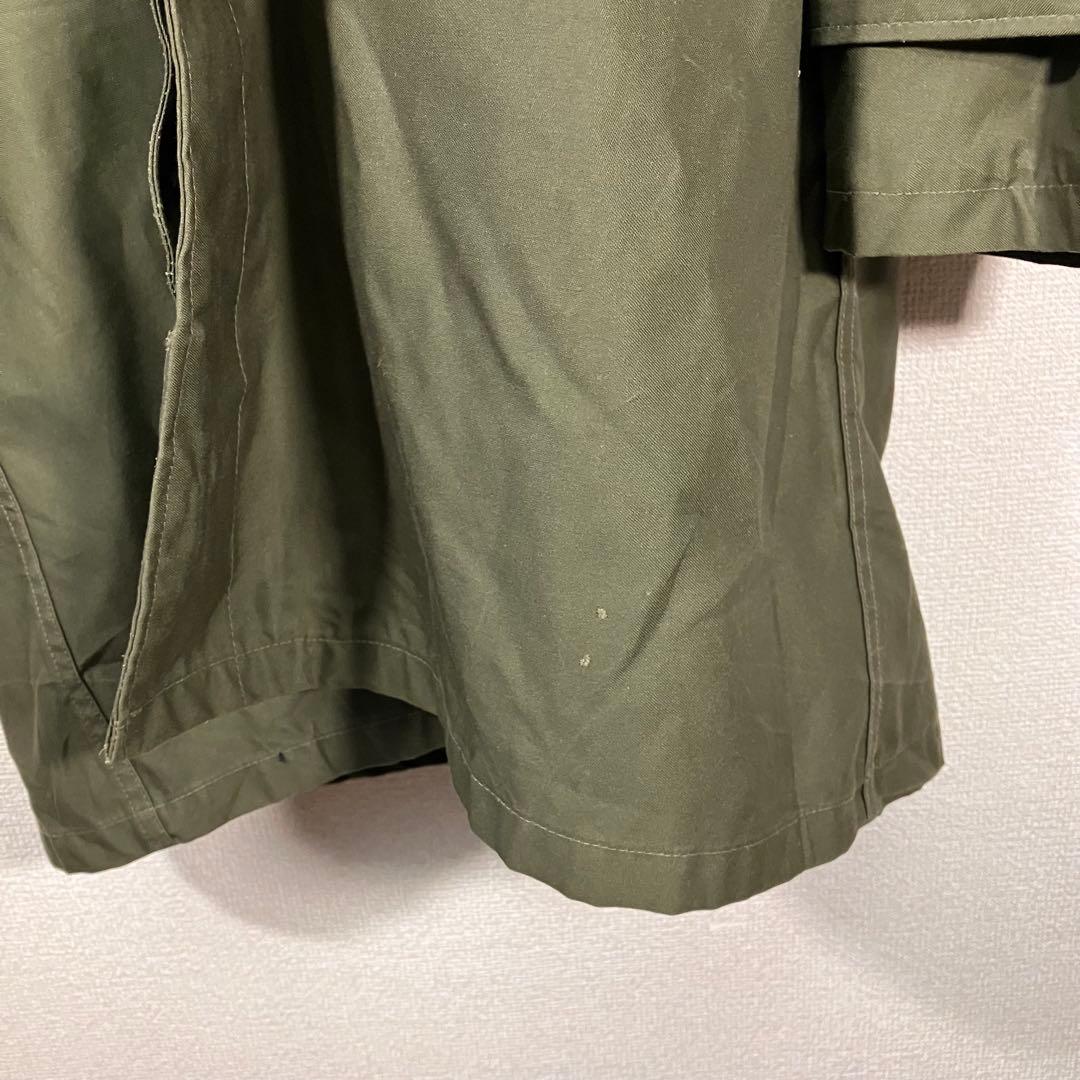 ベルギー軍 実物 1987年製 ミリタリーコート フード付 ロングコート