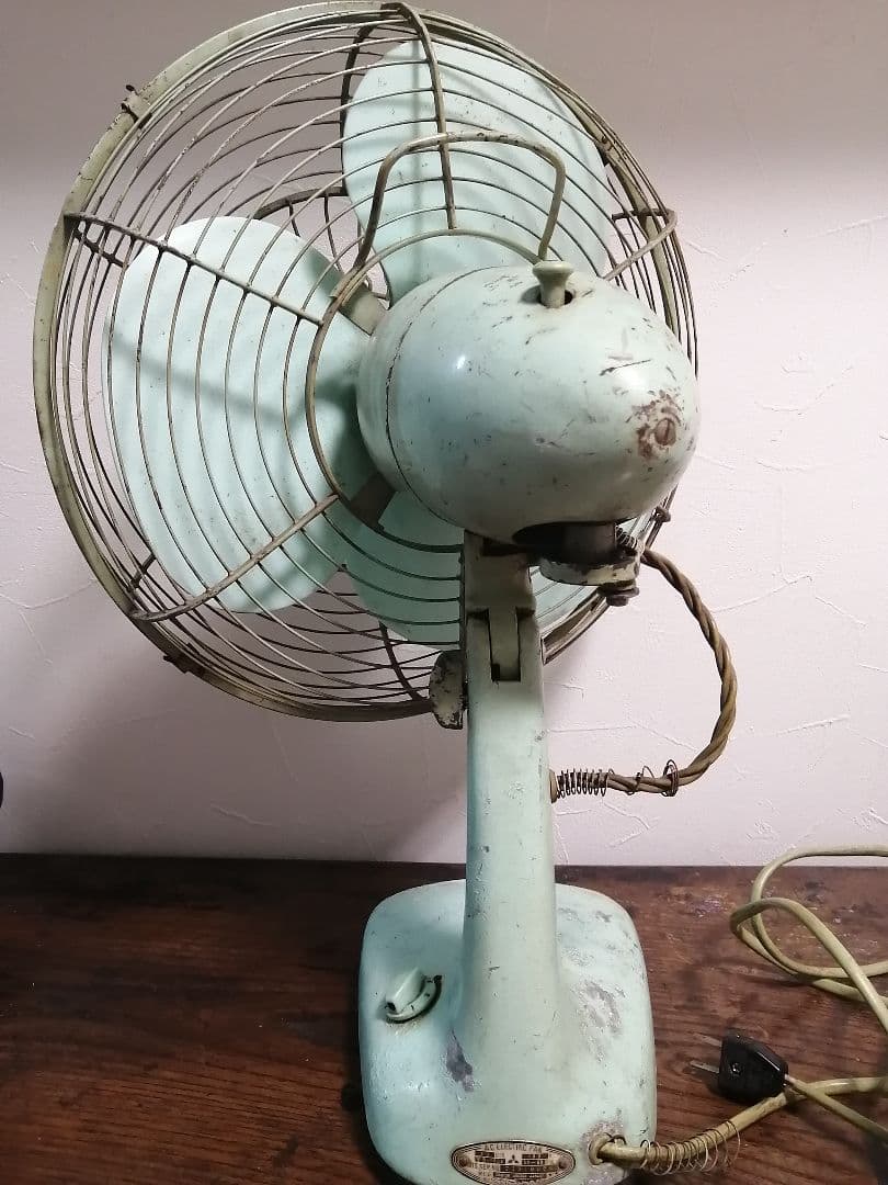 鉄製 アンティーク 三菱 AC ELECTRIC FAN 扇風機 可動品