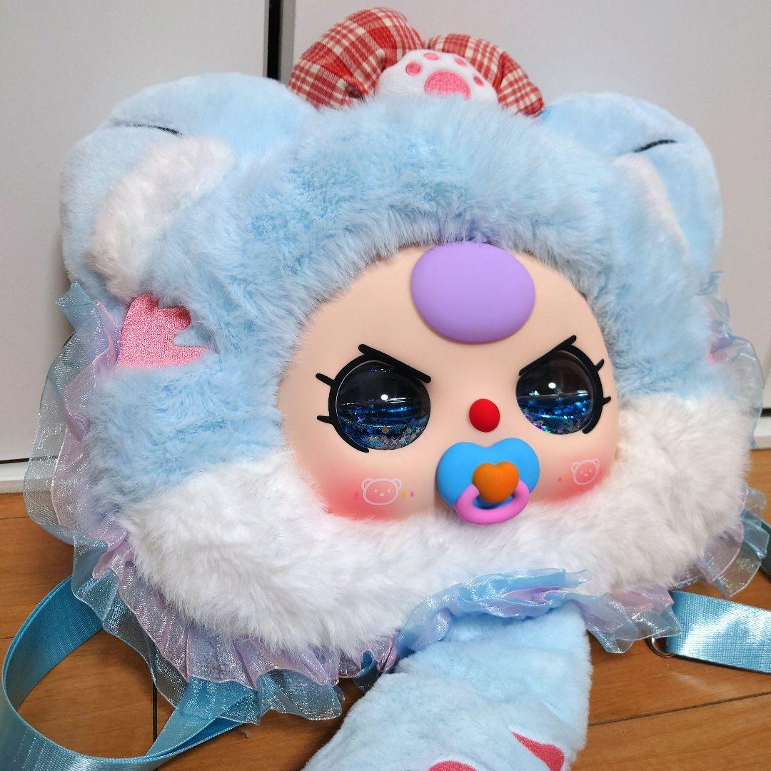 【最終値下げ！】Babythree　バッグ　お顔リュック　オイル目　バブ