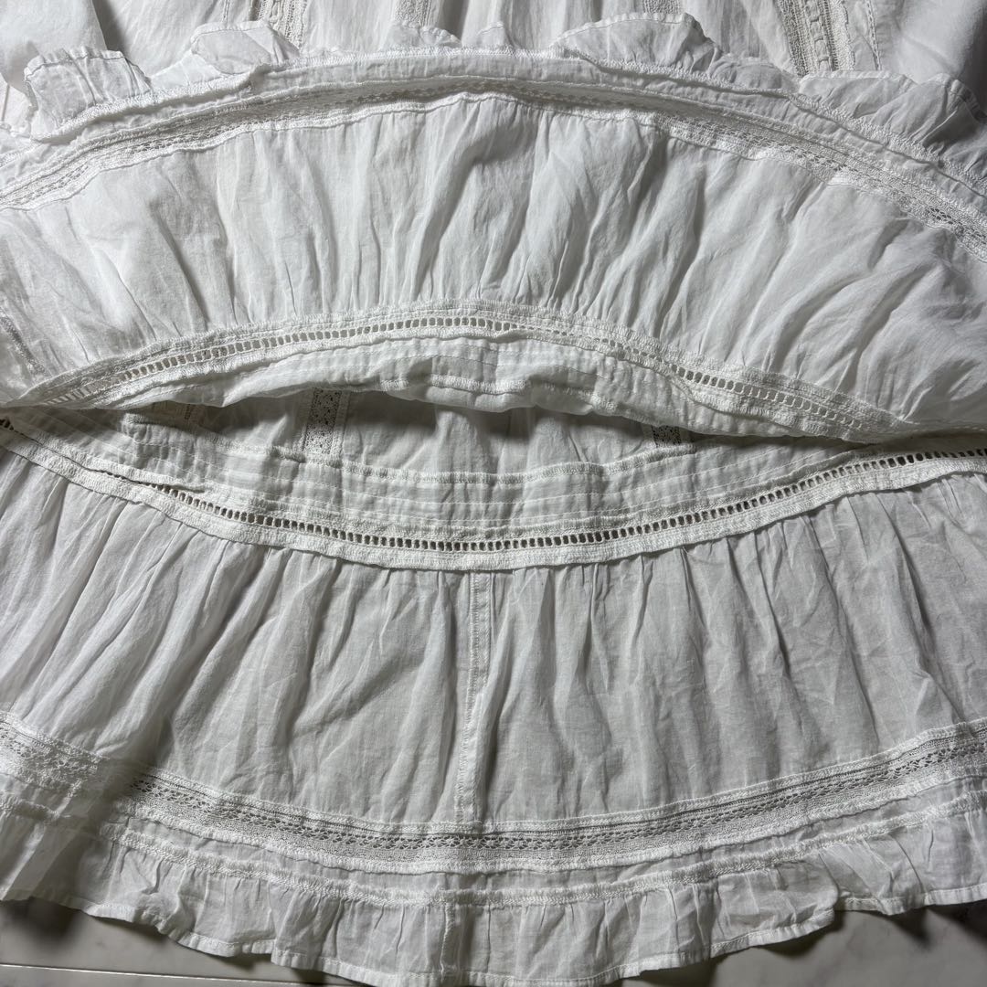 BEAMS BOY 定価1.6万 ヴィンテージ レース スカート 白
