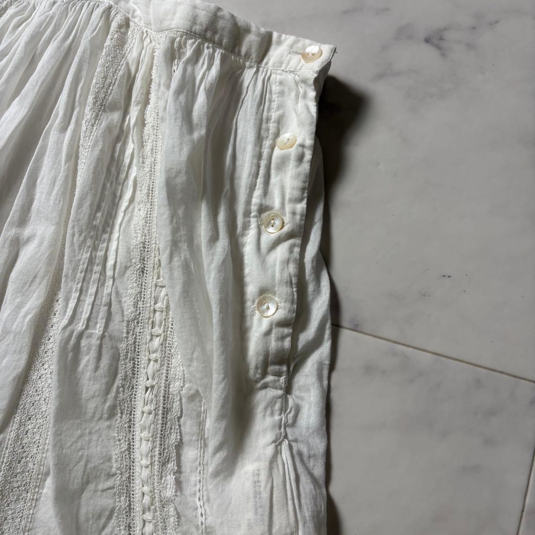 BEAMS BOY 定価1.6万 ヴィンテージ レース スカート 白