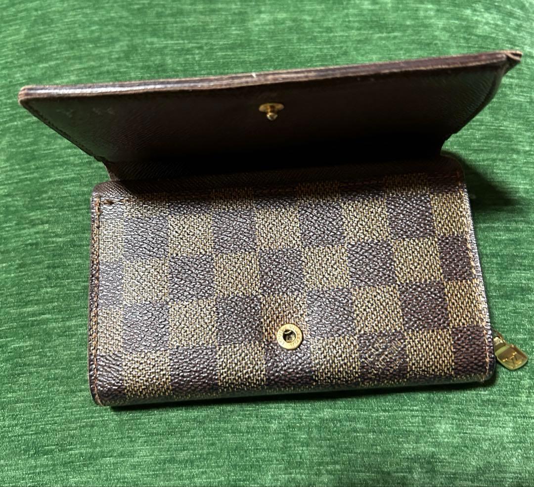 美品❤️Louis Vuitton ダミエ 二つ折り財布　ブランド箱＆袋付き