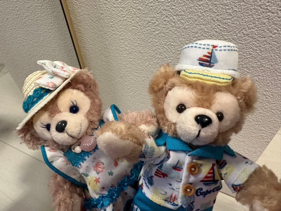 ダッフィー　シェリーメイ　ぬいぐるみバッジ　2019夏　サニーファン