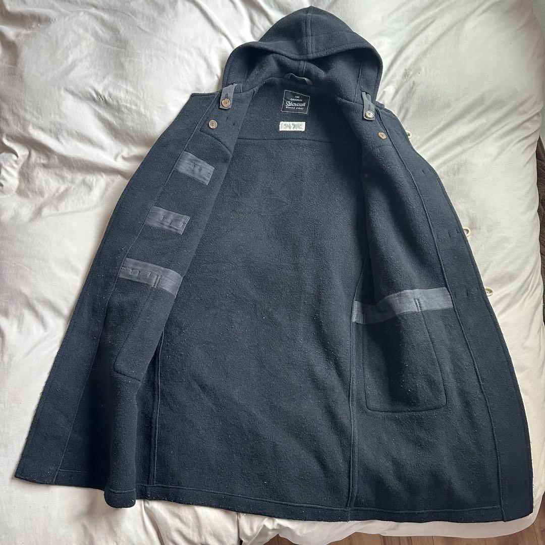 美品☆グローバーオール/ダッフルコート/MEN'S BIGI/ブラック/英国製
