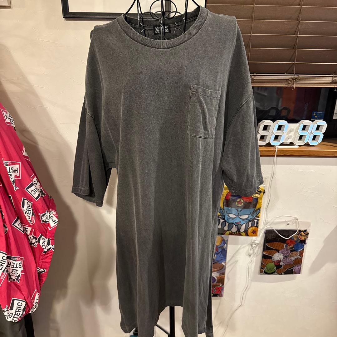 HYSTERIC グレー オーバーサイズ Tシャツ