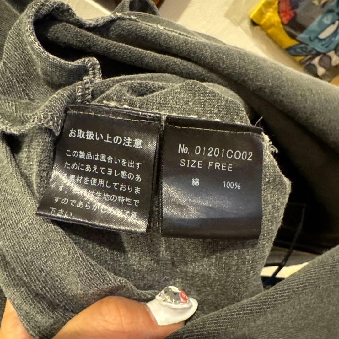 HYSTERIC グレー オーバーサイズ Tシャツ