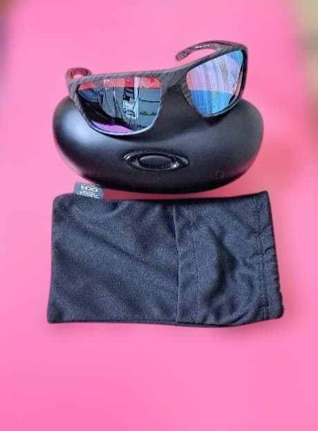 美品　OAKLEYサングラス木目調