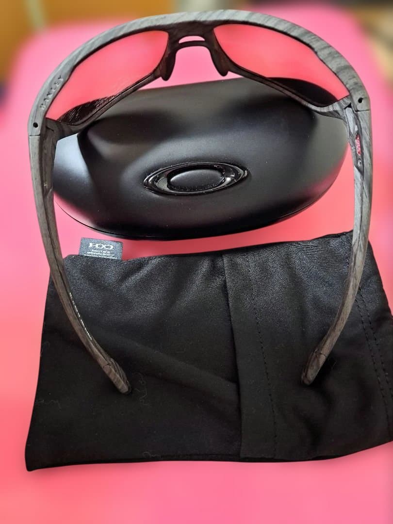 美品　OAKLEYサングラス木目調