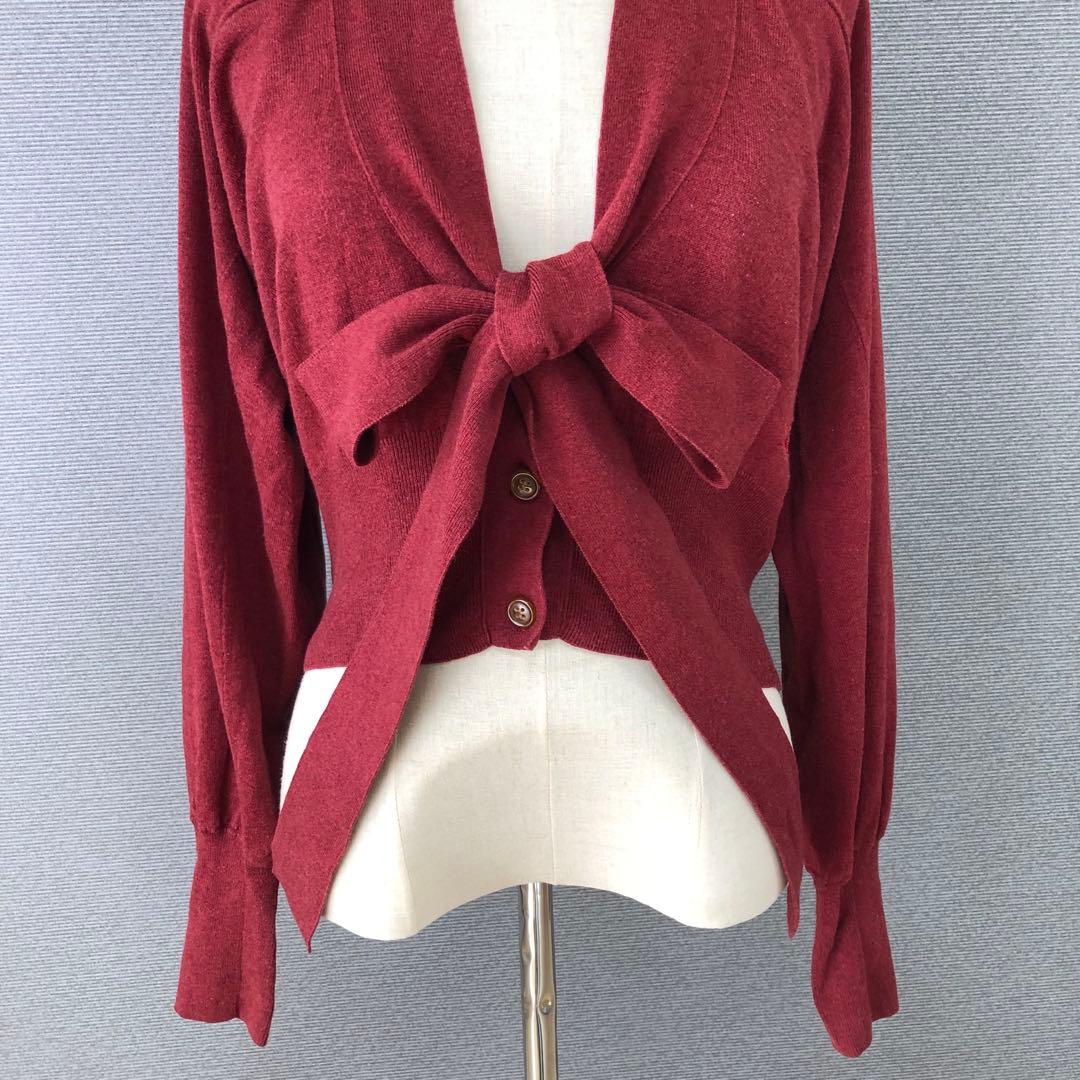 Vivienne Westwood RED LABEL リボン 変形カーディガン