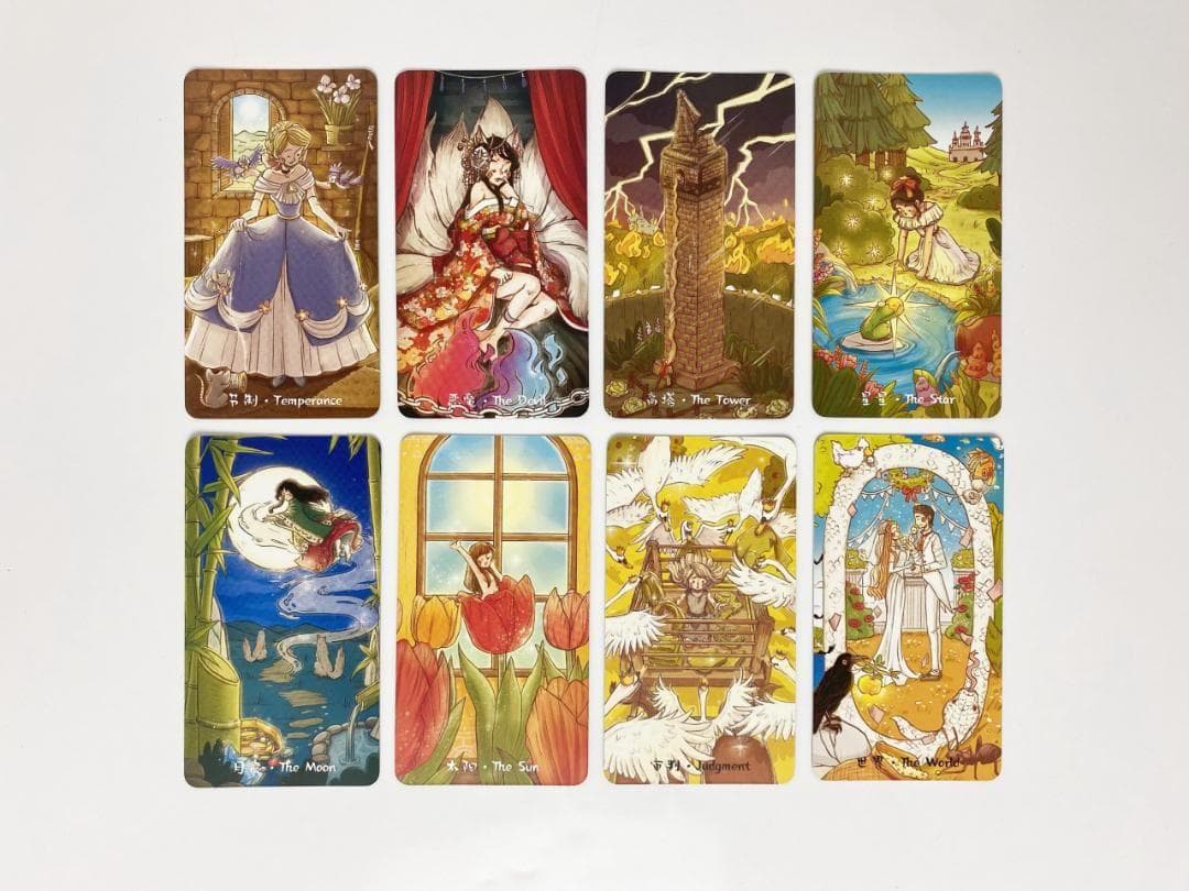【正規品タロットカード】豪華箔押し仕様✨童話や物語を描いた絵本のようなデッキ
