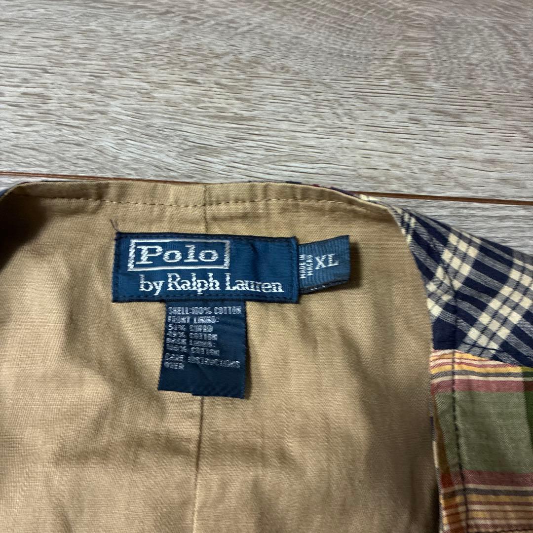 ポロラルフローレン　パッチワーク　ベスト
