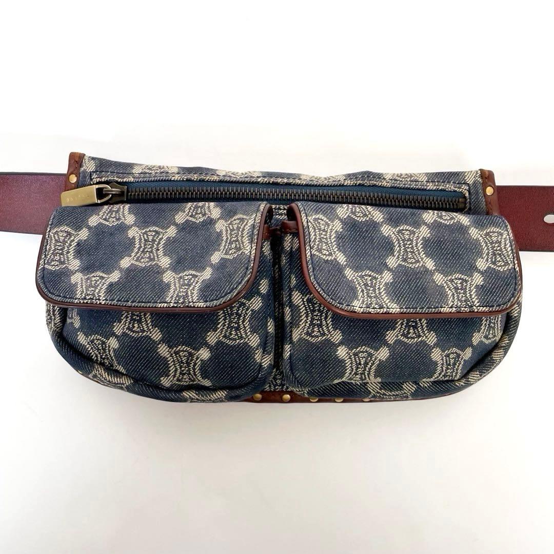 美品 ✨ CELINE ウエストバック デニム パリマカダム