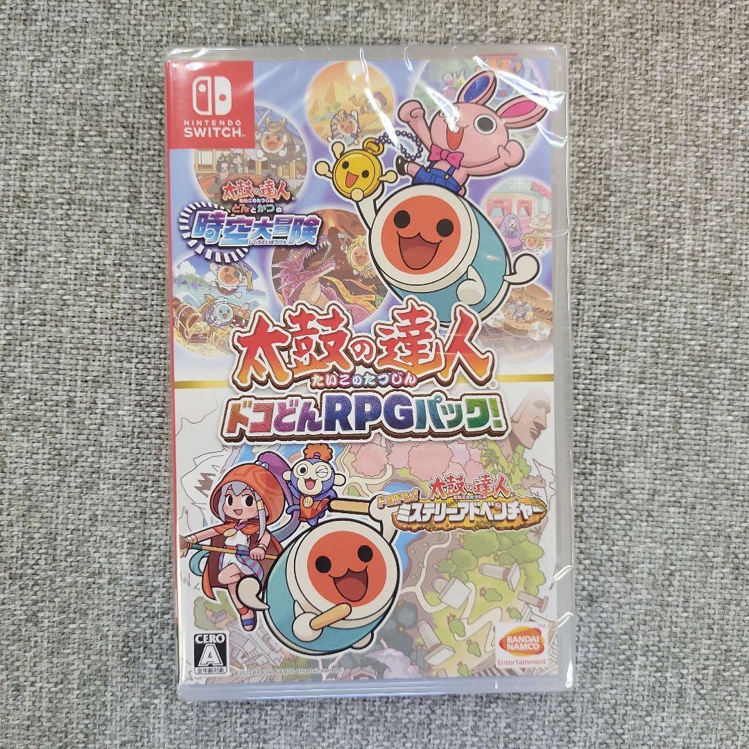 【新品未開封】スイッチ 太鼓の達人 ドンどこRPGパック！+フィットバチ