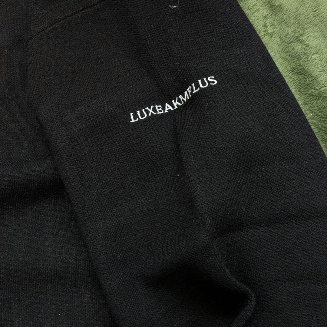 【新品】LUXEAKMPLUS ハーフジップモックネックニットMサイズ