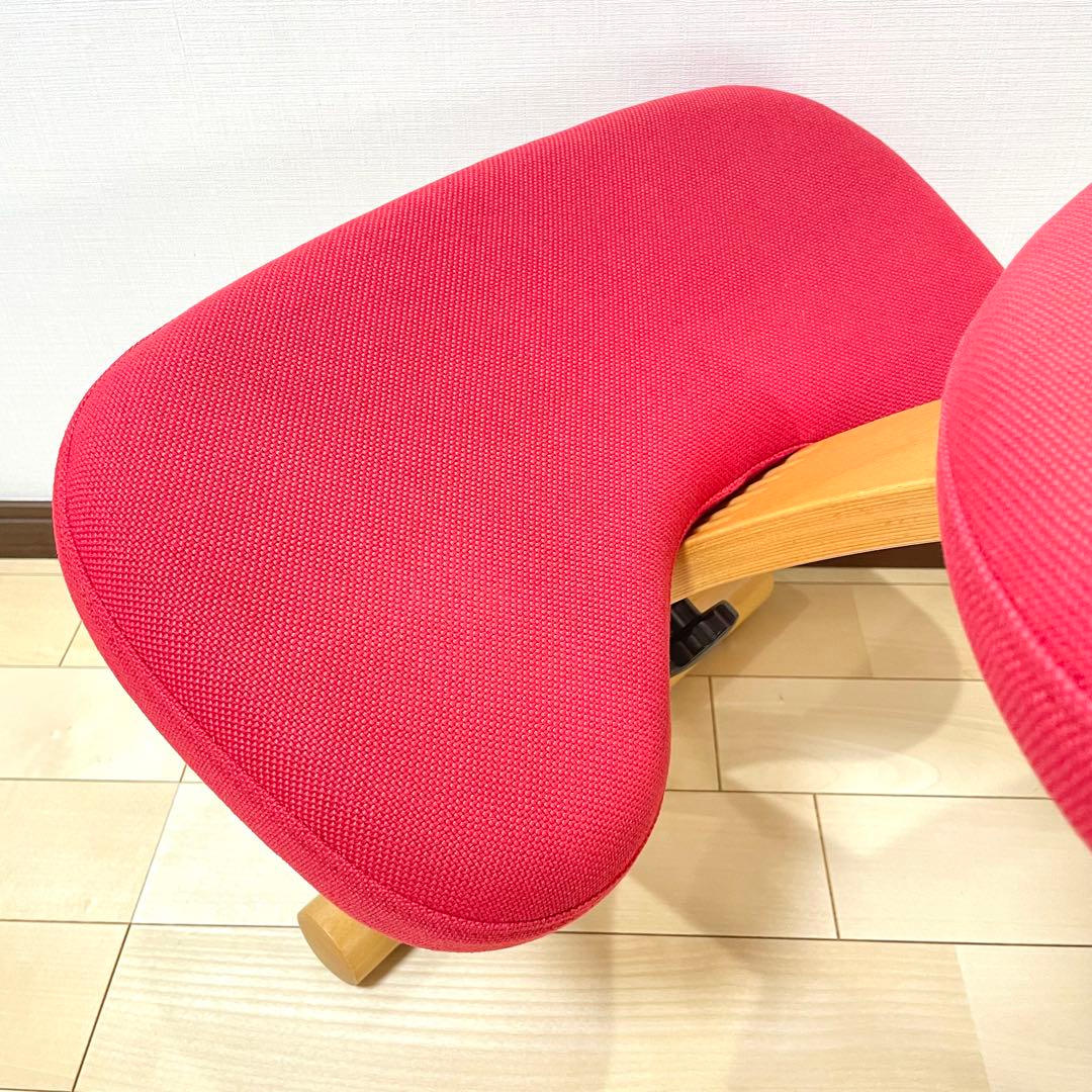 バランスラボ バランスチェア バランスイージー レッド 中古品