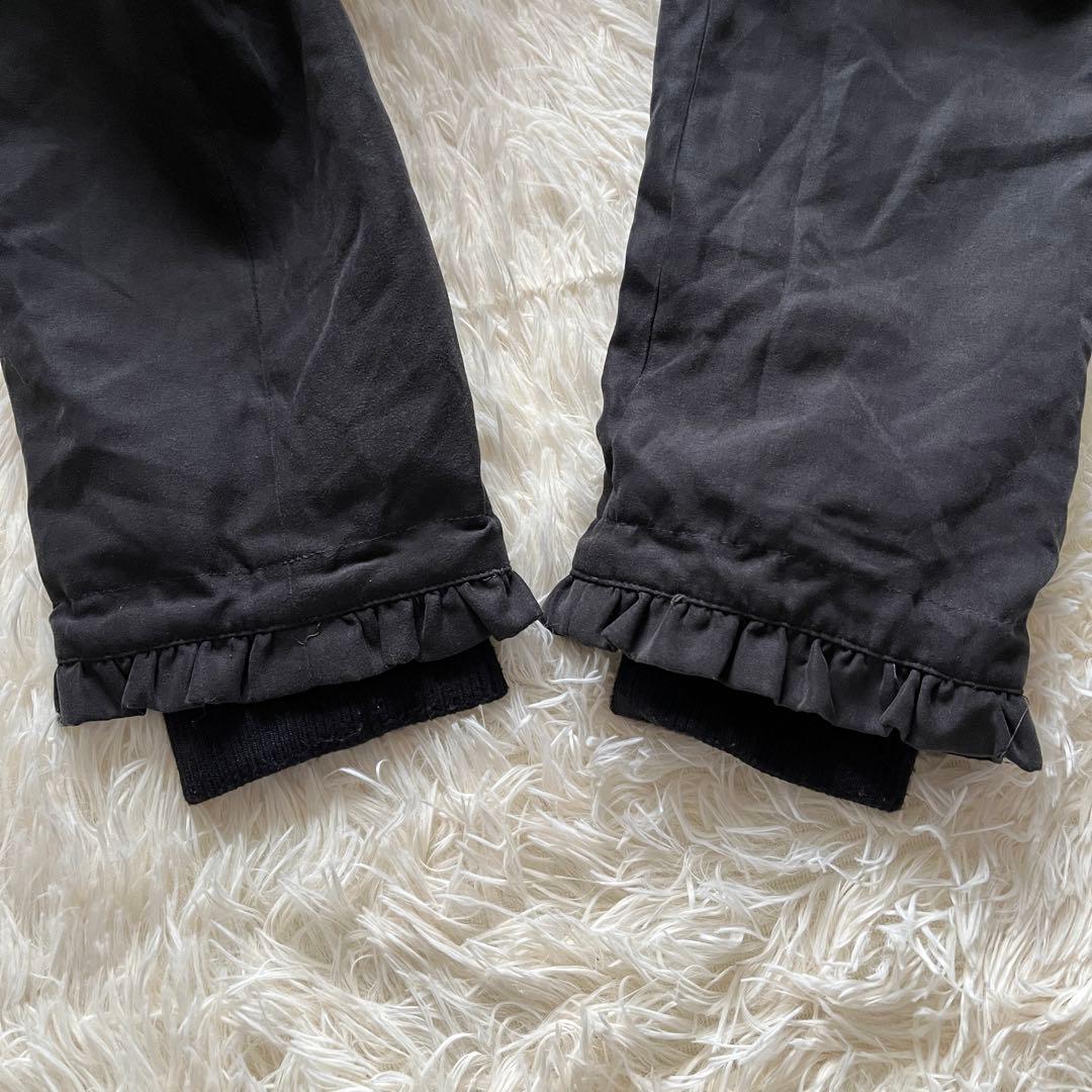 axes femme ファー付き モッズコート ブラック レース