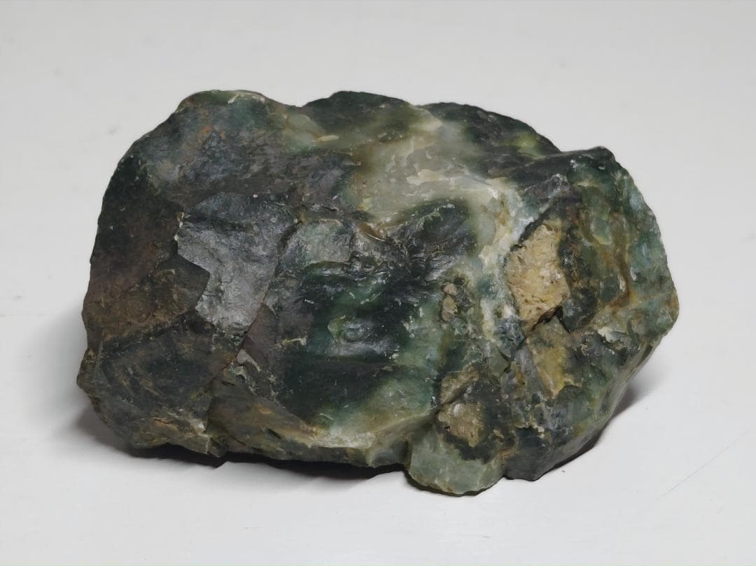 K-49 出雲石 128g 碧玉 瑪瑙 ジャスパー 原石 自然石 誕生石 鉱石