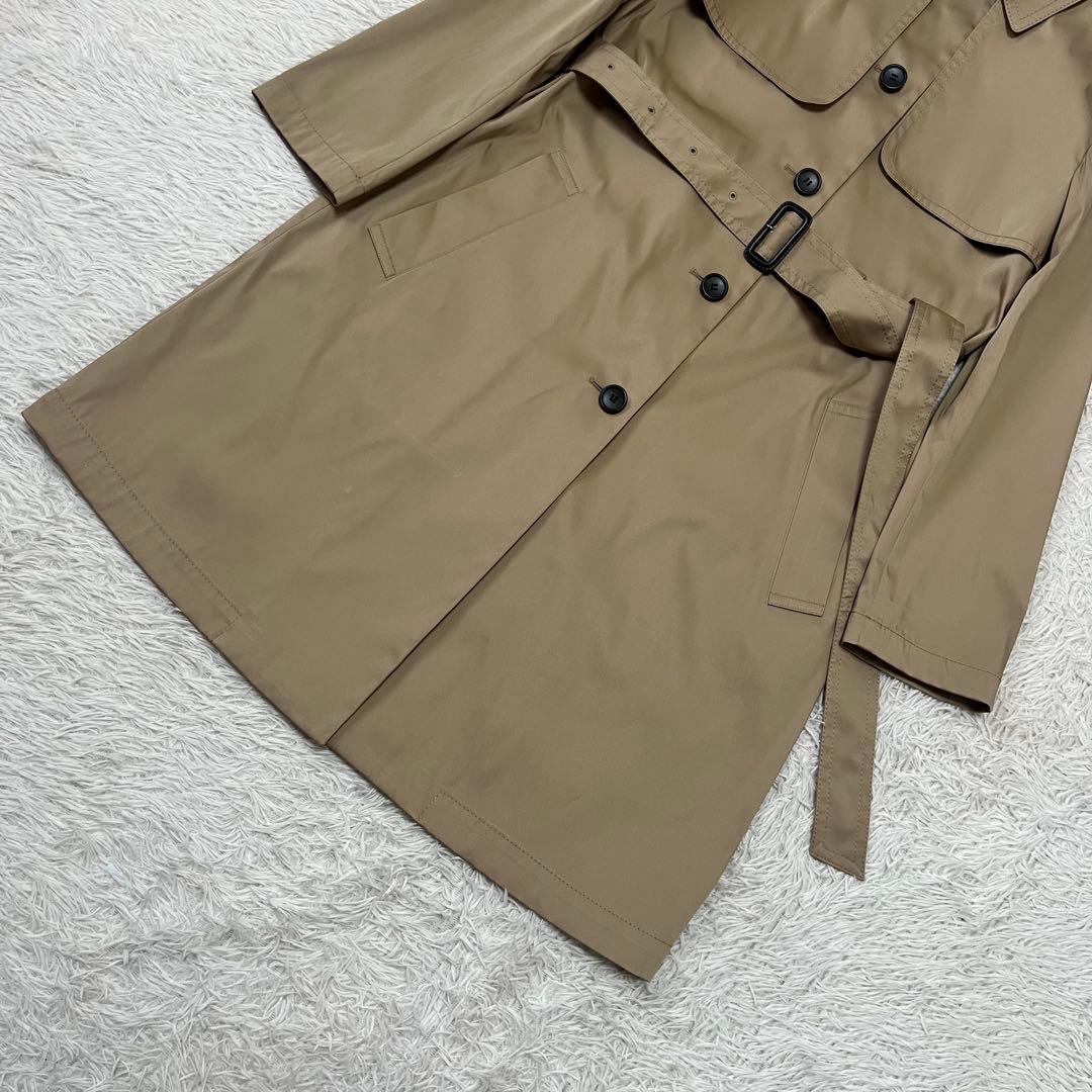 【美品】アイシービー ダウンライナー付きトレンチコート ベージュ×イエロー