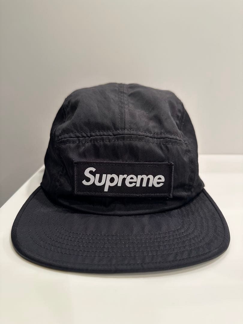 Supreme 黒 ナイロンキャップ　ボックスロゴ