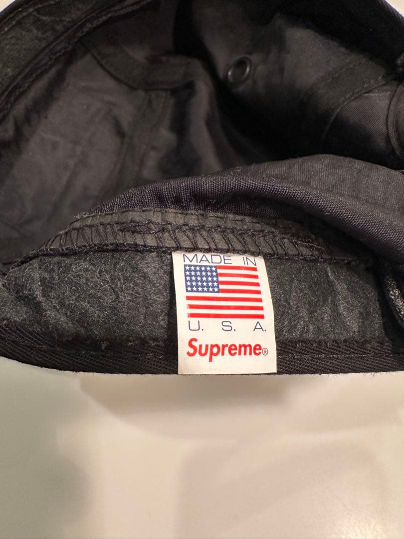 Supreme 黒 ナイロンキャップ　ボックスロゴ