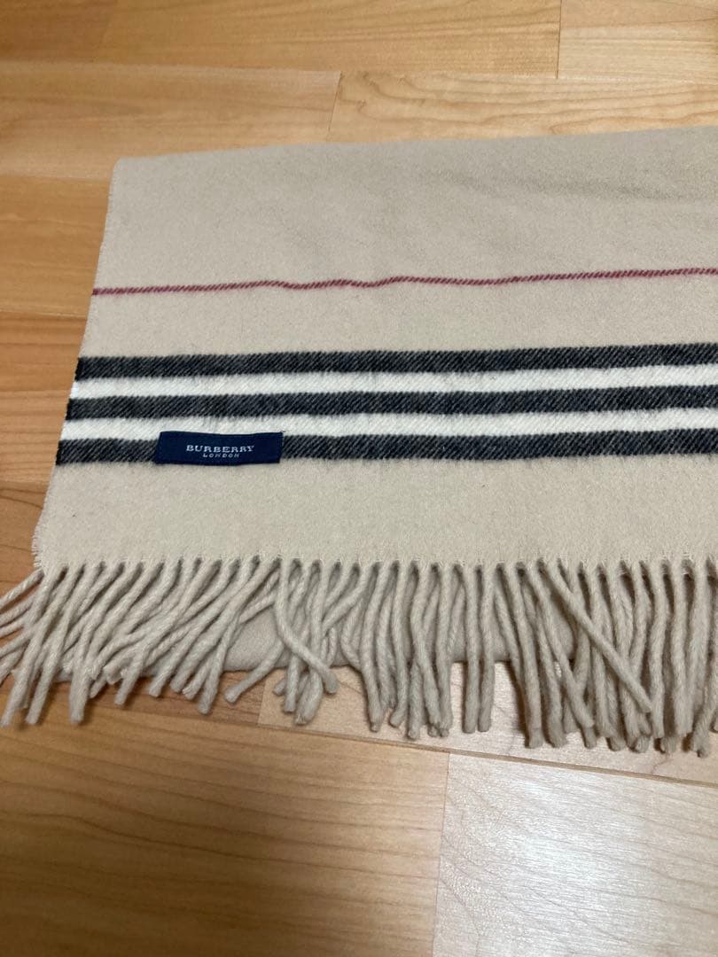BURBERRY 大判ストール ベージュ メガチェック　ホースロゴ