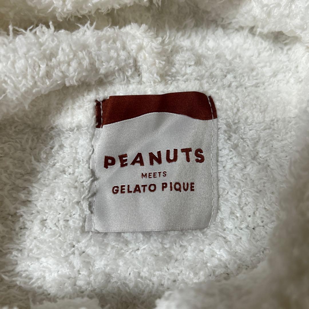 新品　PEANUTS×GELATO PIQUE スヌーピー　パーカー　白