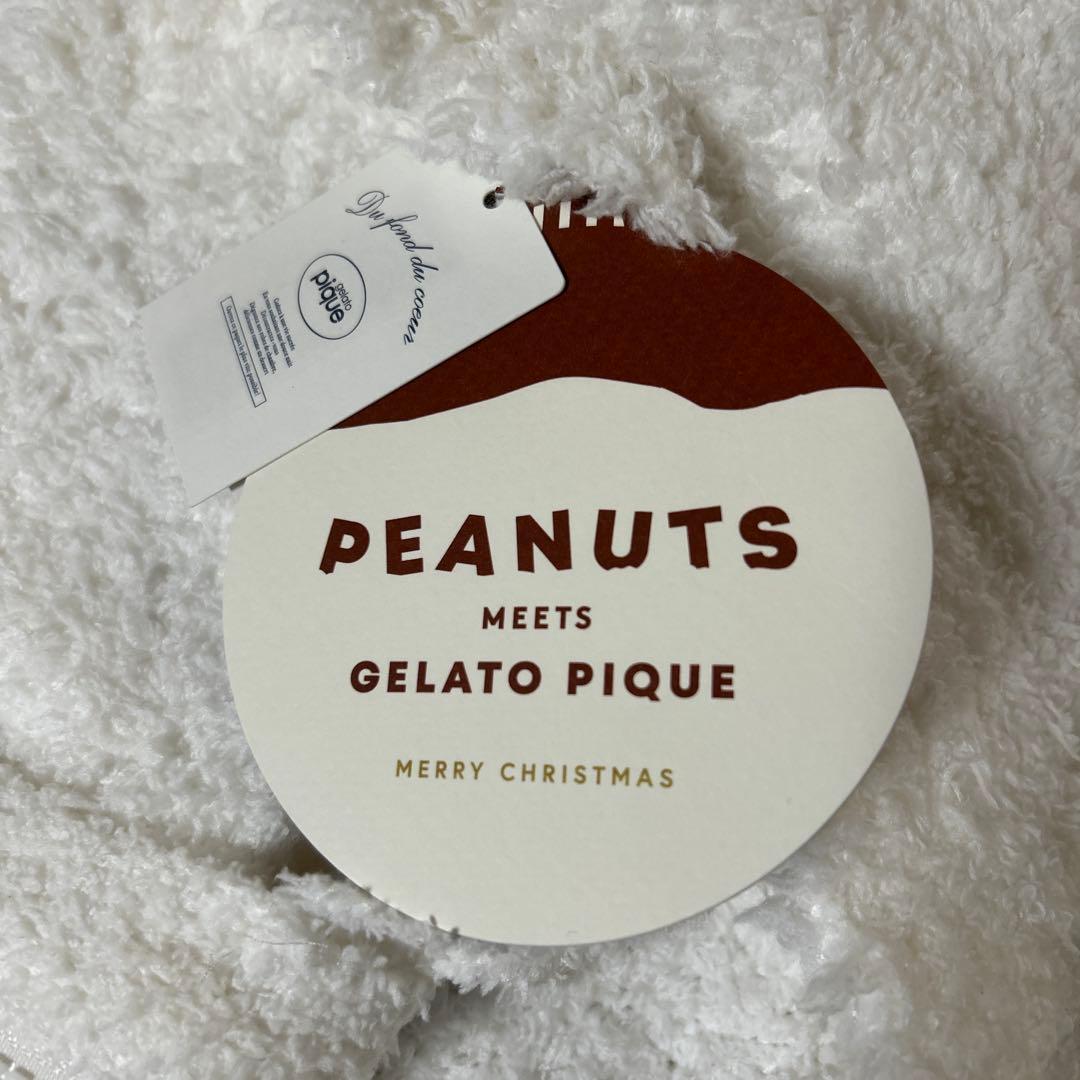 新品　PEANUTS×GELATO PIQUE スヌーピー　パーカー　白