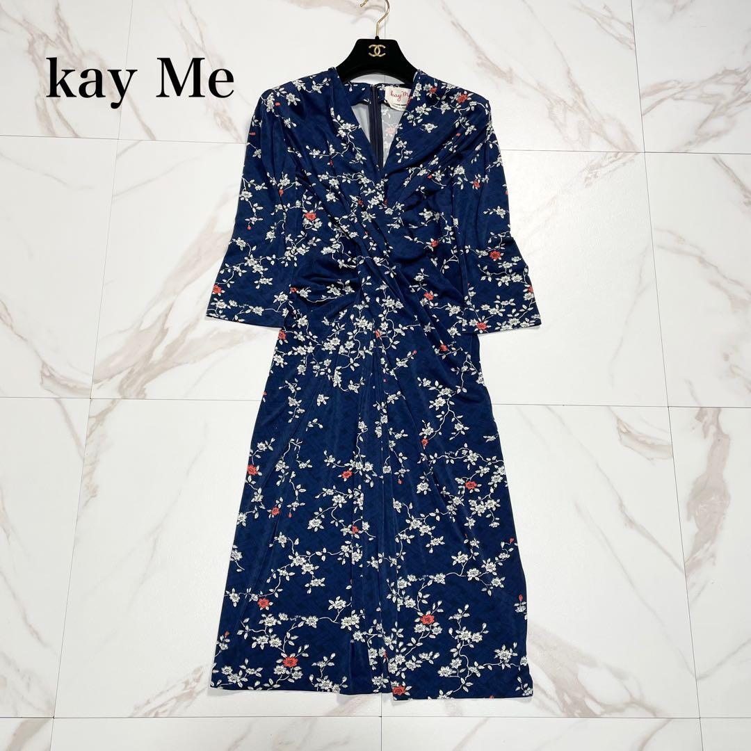 kay Me ケイミー あいミシェルヴィーナスワンピース 花柄 七分袖 13号