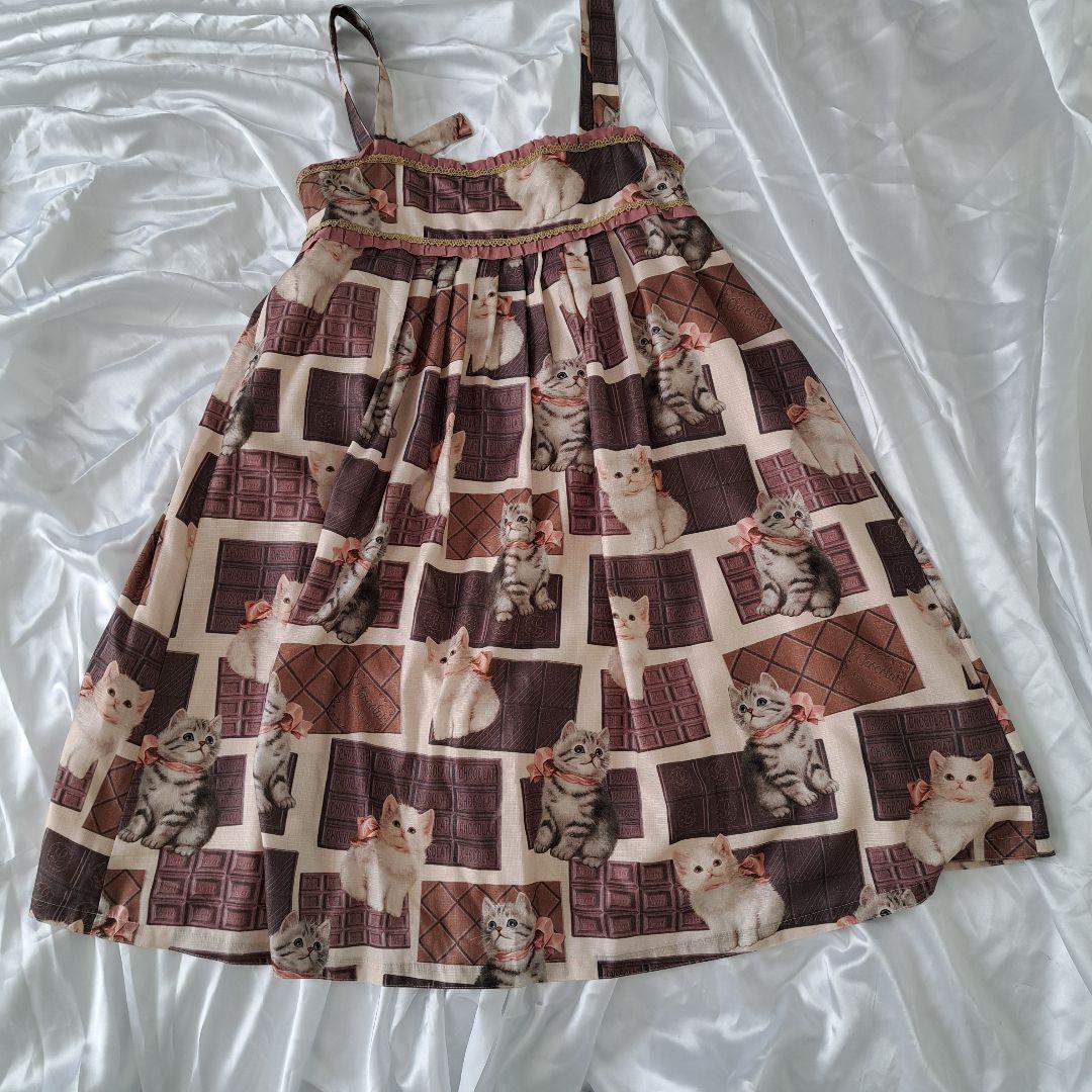 美品　Leur Getter Sweet Cat　Camisole OP白