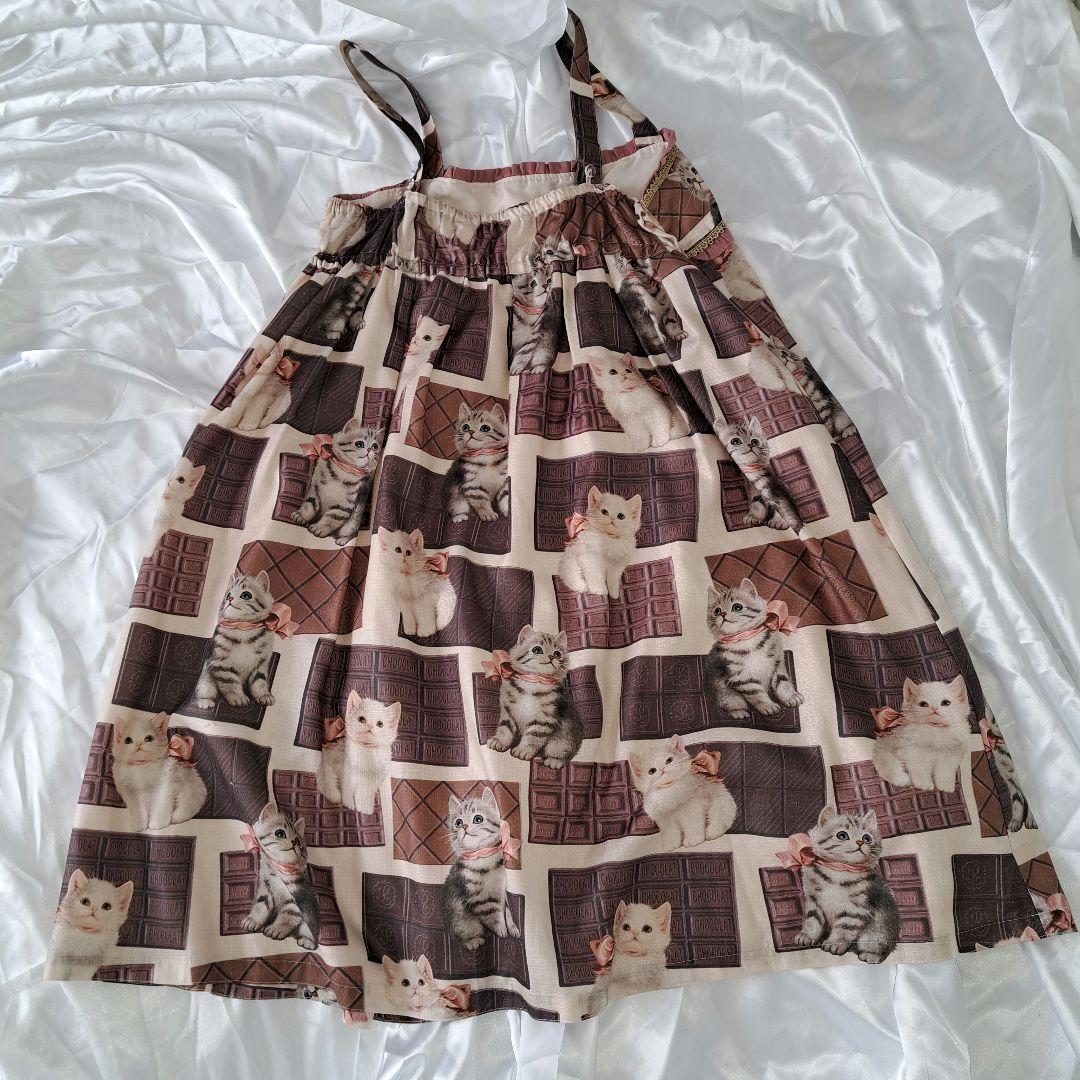 美品　Leur Getter Sweet Cat　Camisole OP白