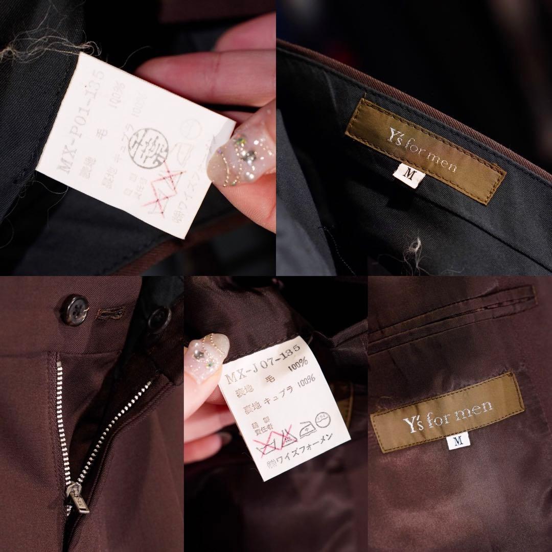 Y's for menワイズヨウジヤマモトブラウンカラーウールセットアップスーツ