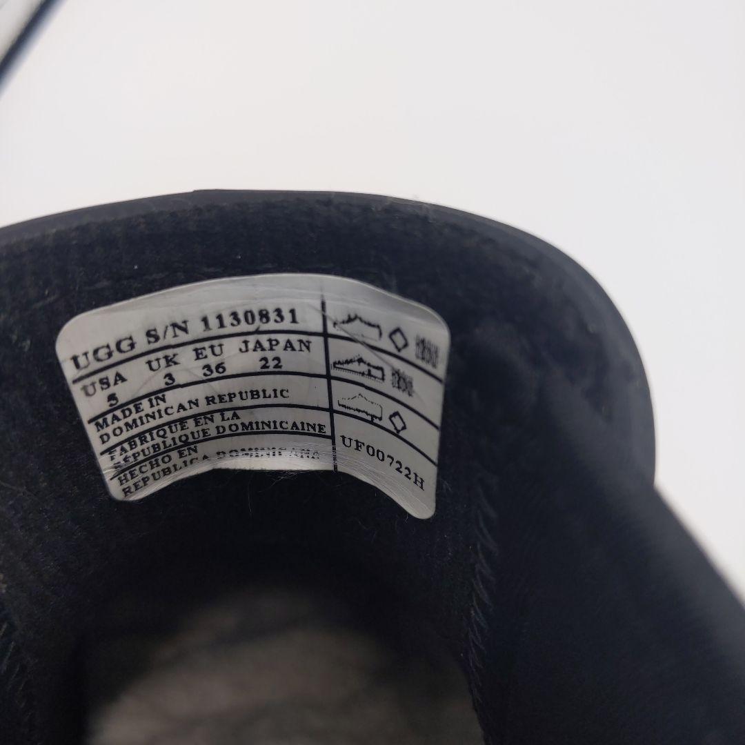 【美品】UGG アグ サイドゴアブーツ 22cm 黒ブラック レディース/キッズ