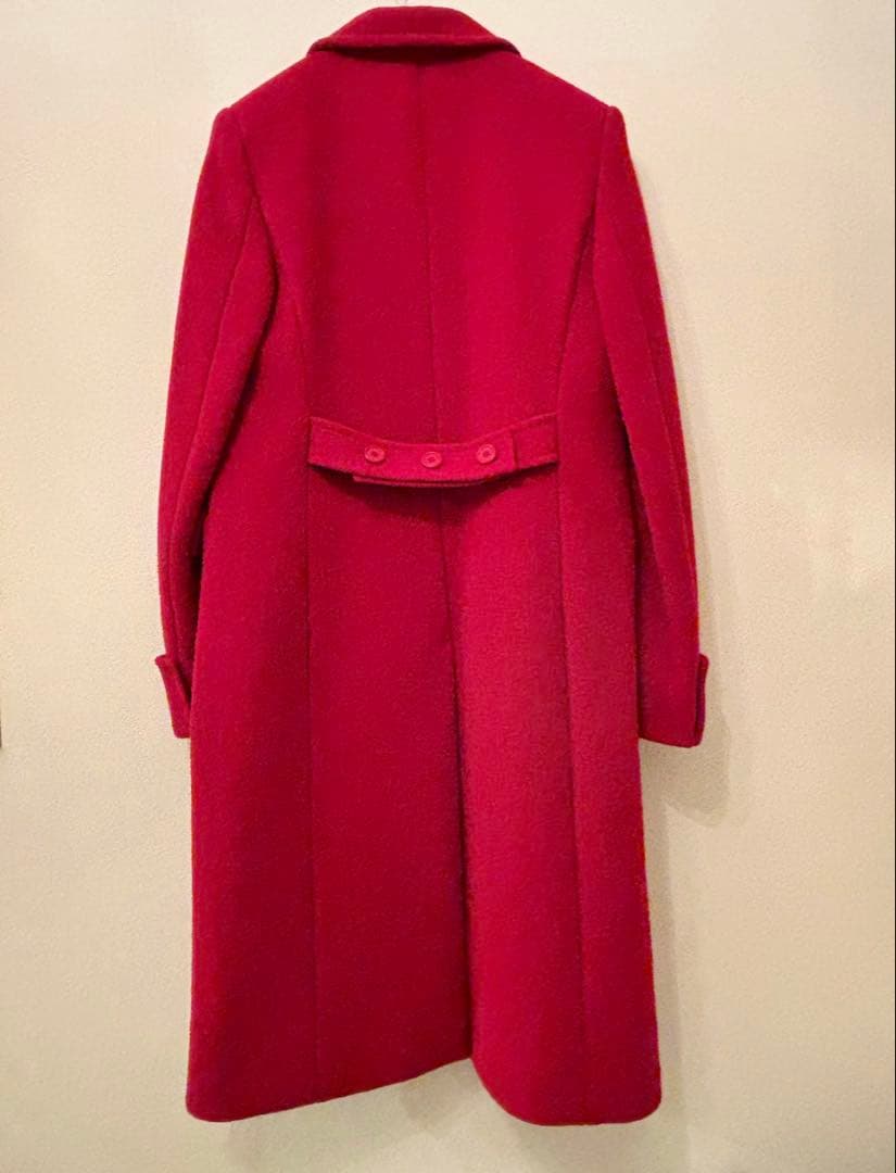Max Mara●白タグ、アンゴラ混ロング、チェスター●40、Lサイズ