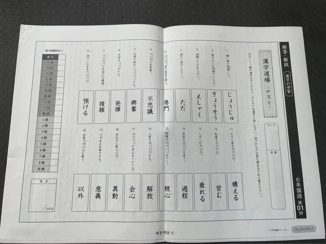 グノーブル　国語　6年