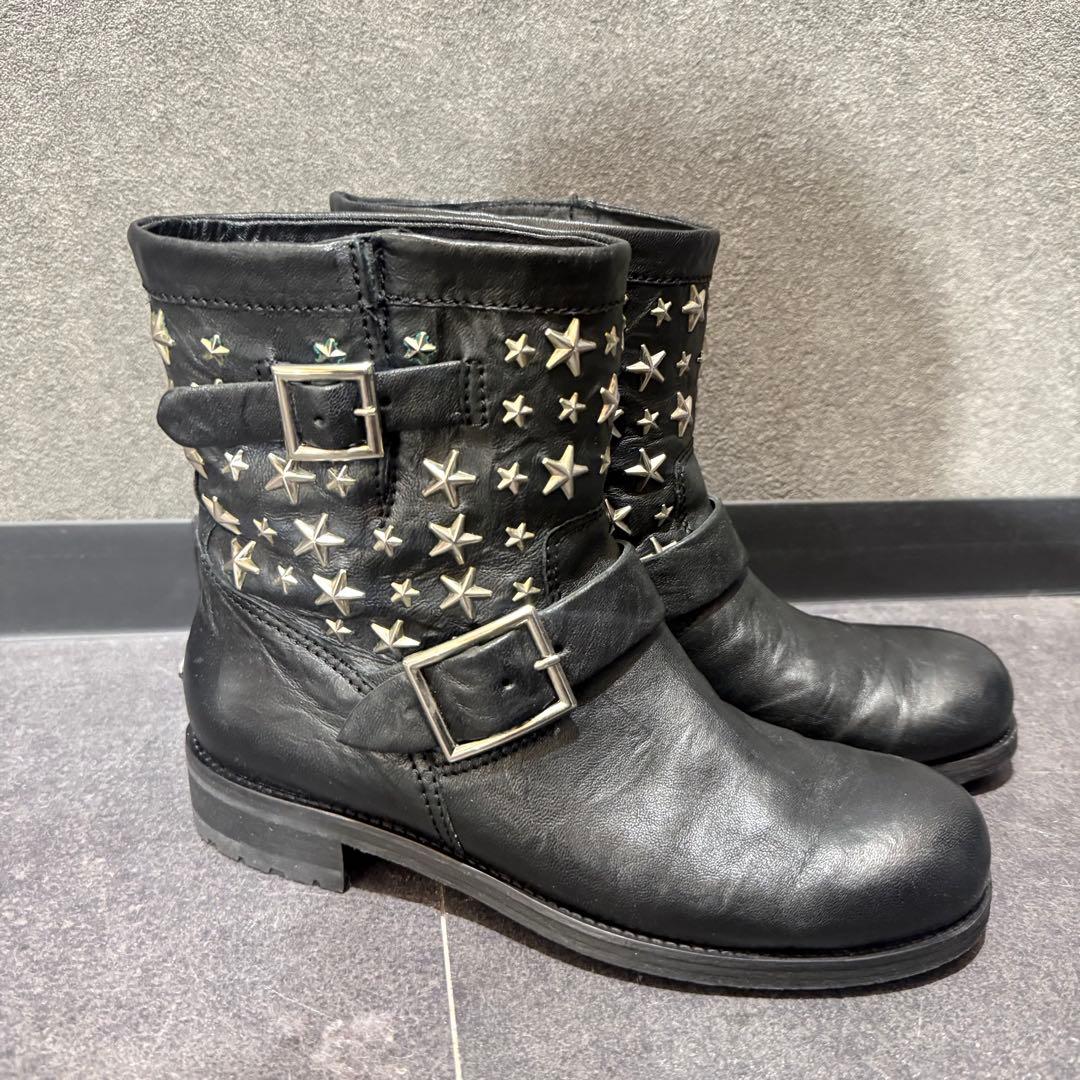 Jimmy Choo ジミー チュウ スタースタッズエンジニアブーツ サイズ40